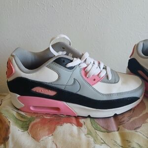 Women's Pink and Gray Sneakers Air Max  Size 7  Without Box .